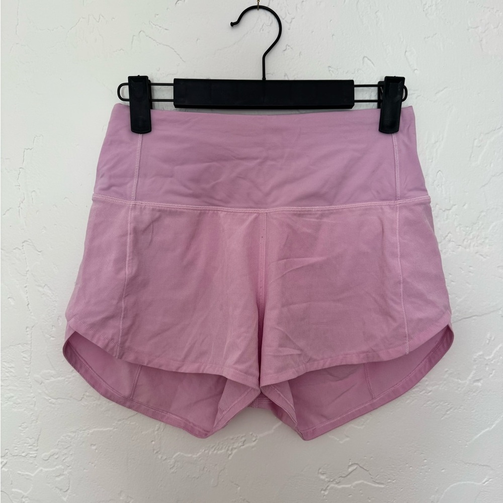 lululemon speed up shorts pearl Pink 2.5”